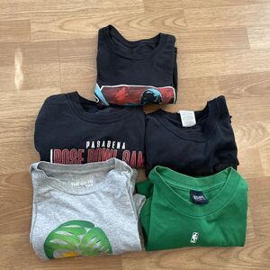 Mens Sports Shirt Bundle Graphic Tees Lot Of 5 Size Small